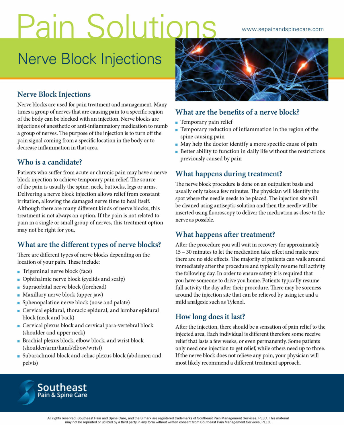 Patients Southeast Pain & Spine Care Pain Management