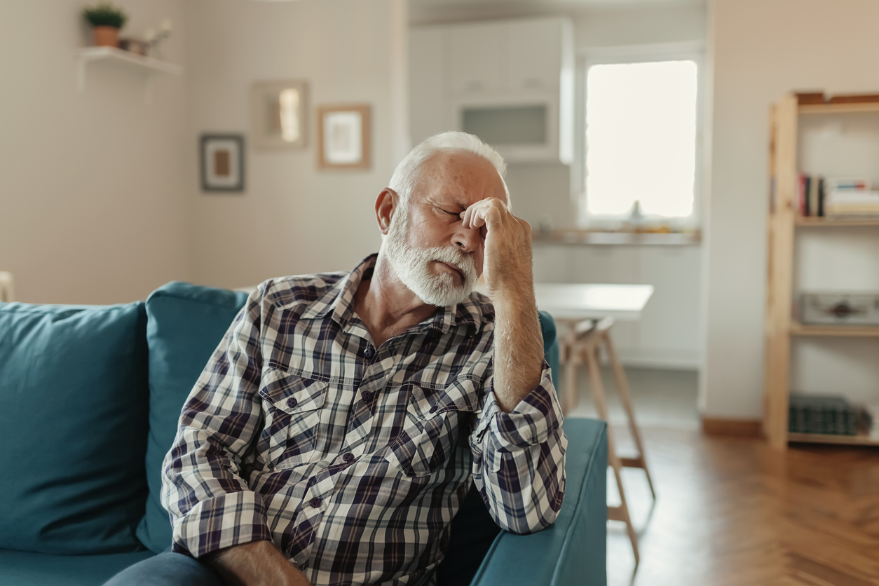 man with chronic migraines