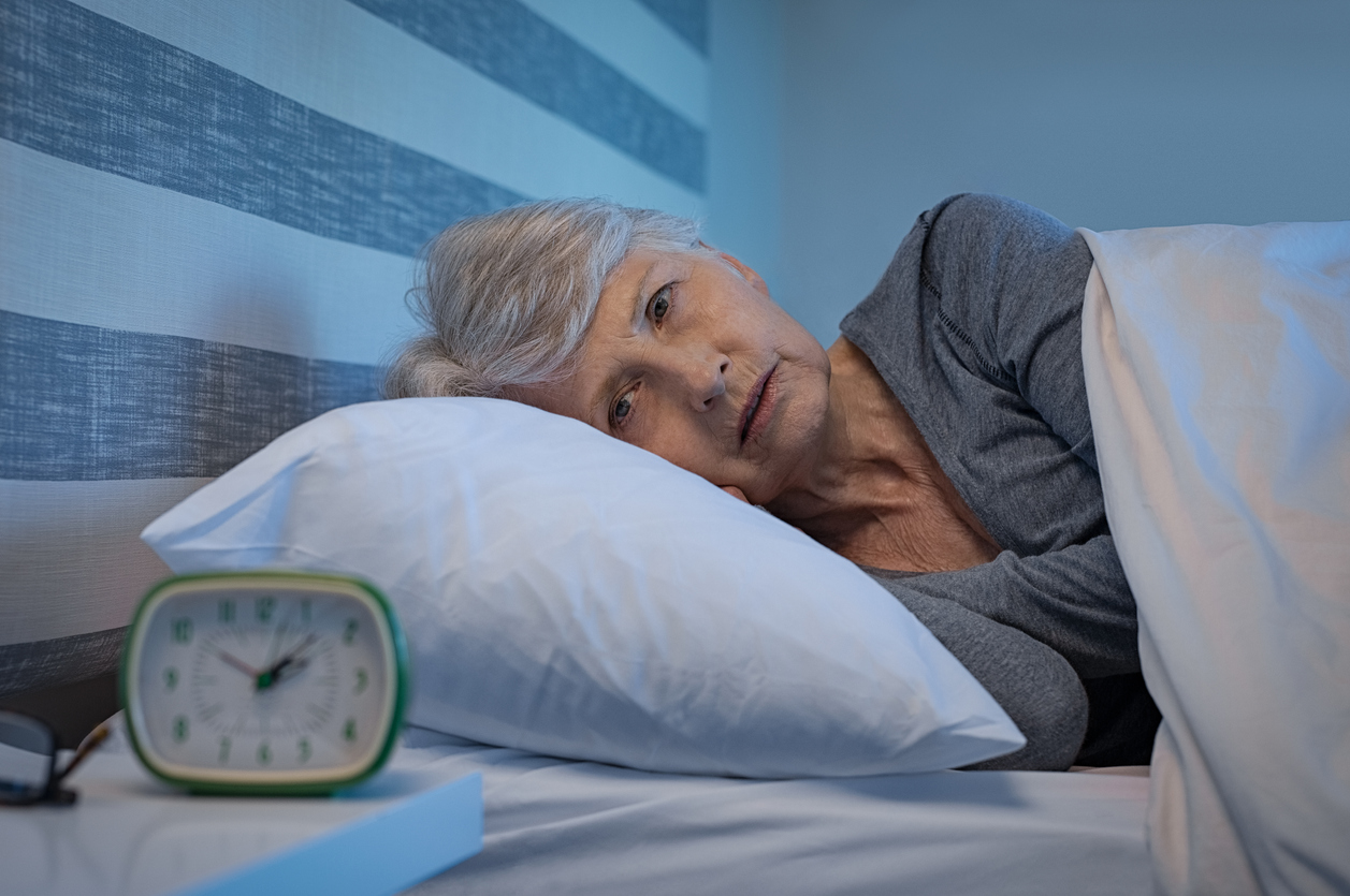 woman with arthritis unable to sleep