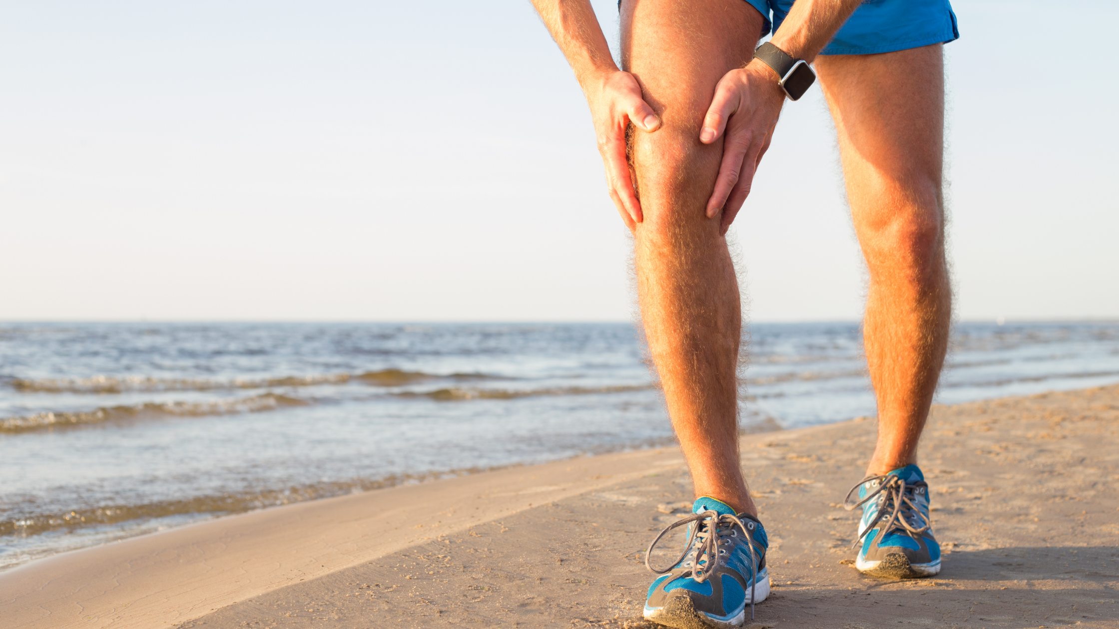 man living with knee pain