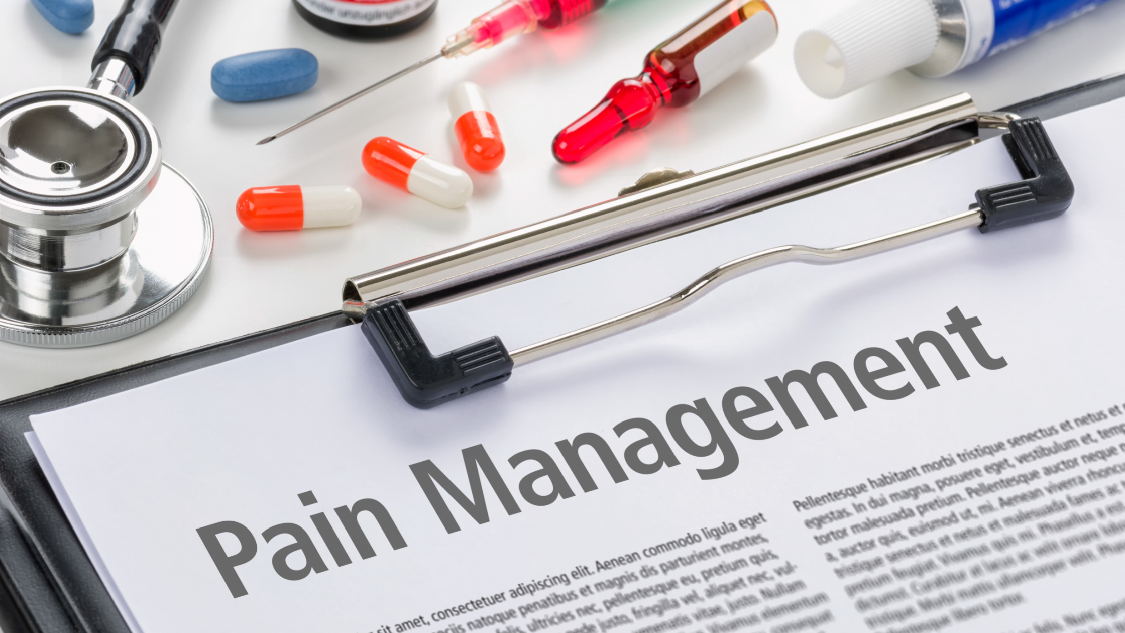 pain management and pain medicine