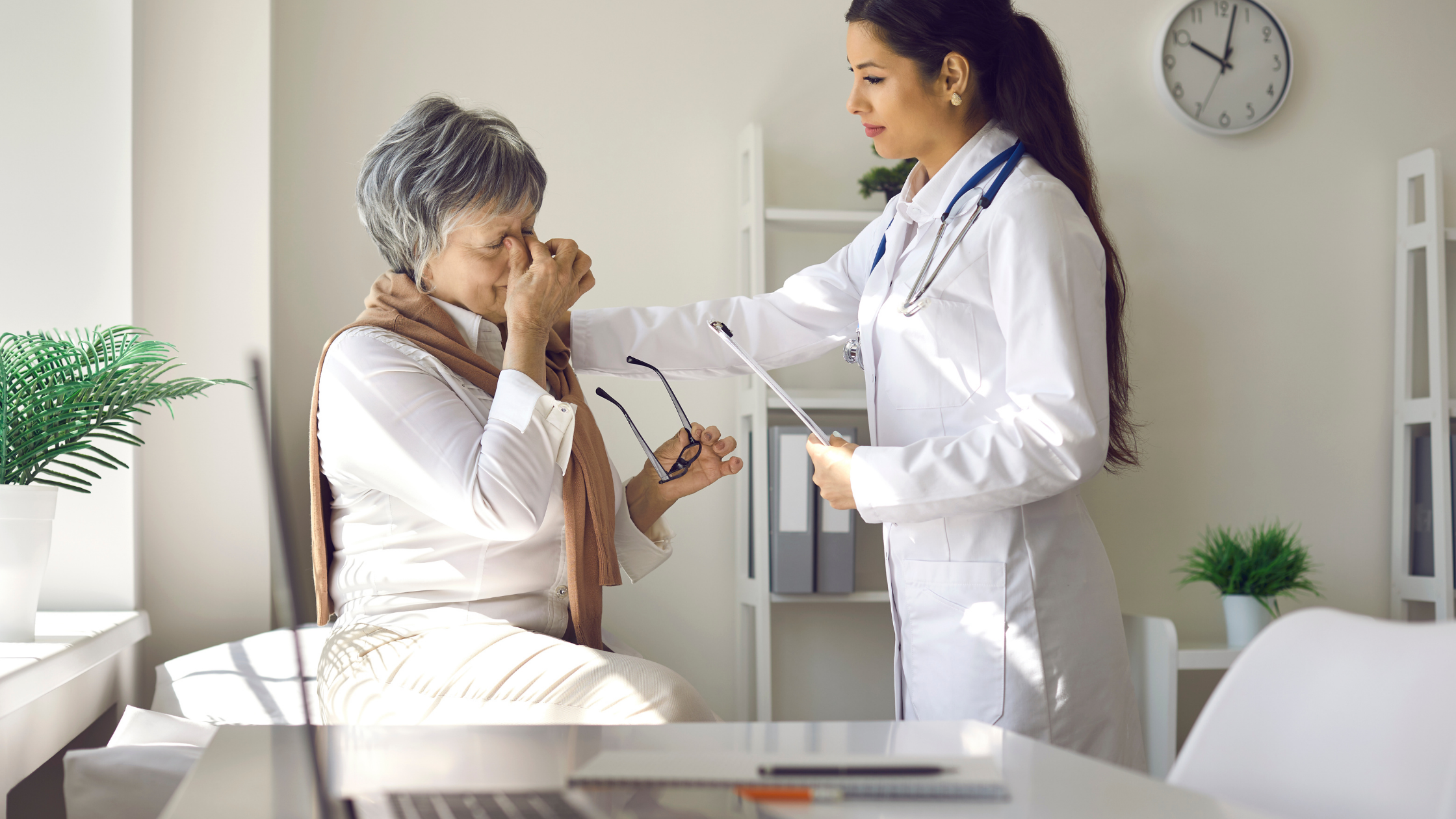 patient with effects of chronic pain