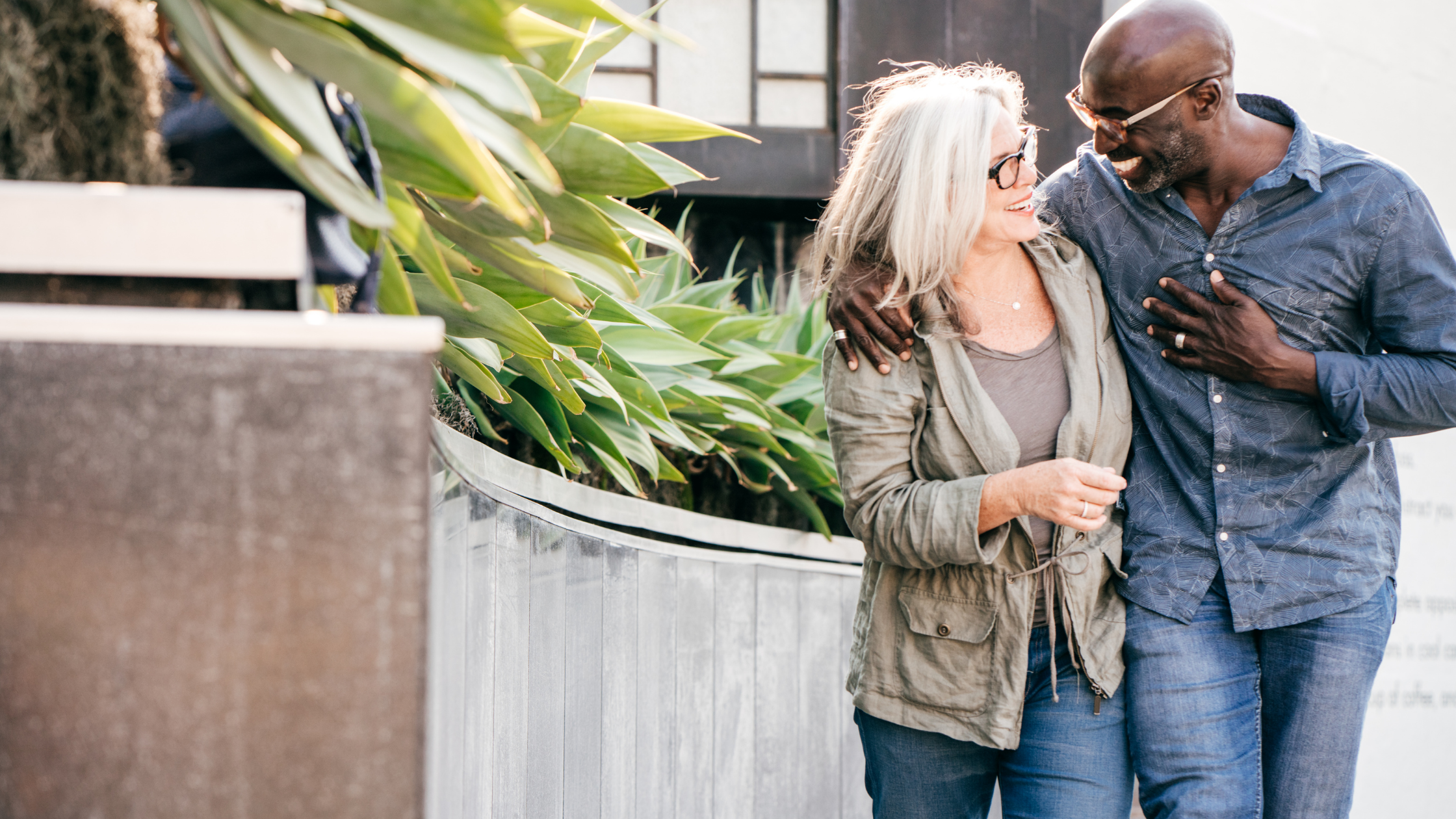 biracial couple living a high-quality life
