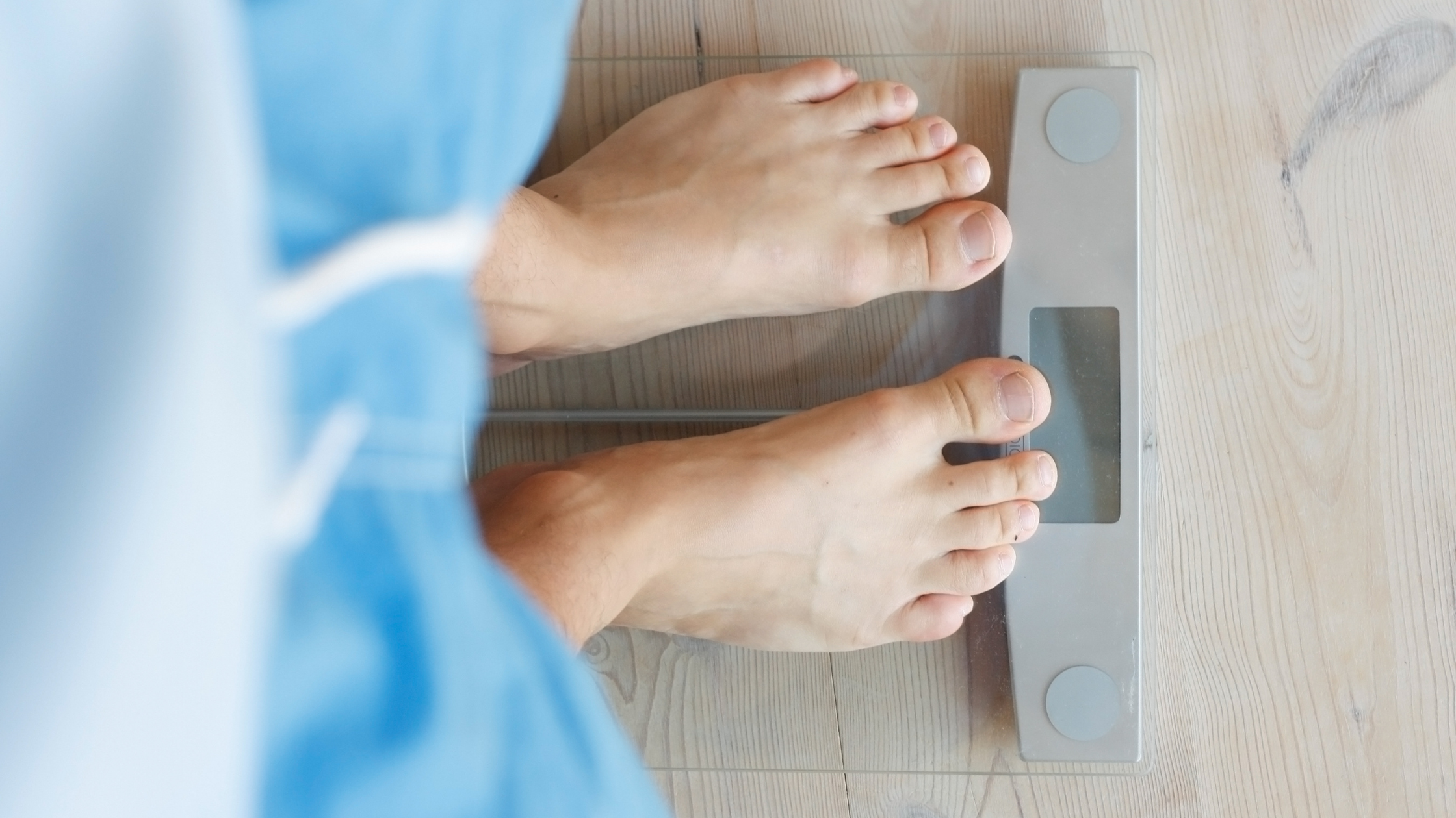 obesity person on scale with osteoarthritis