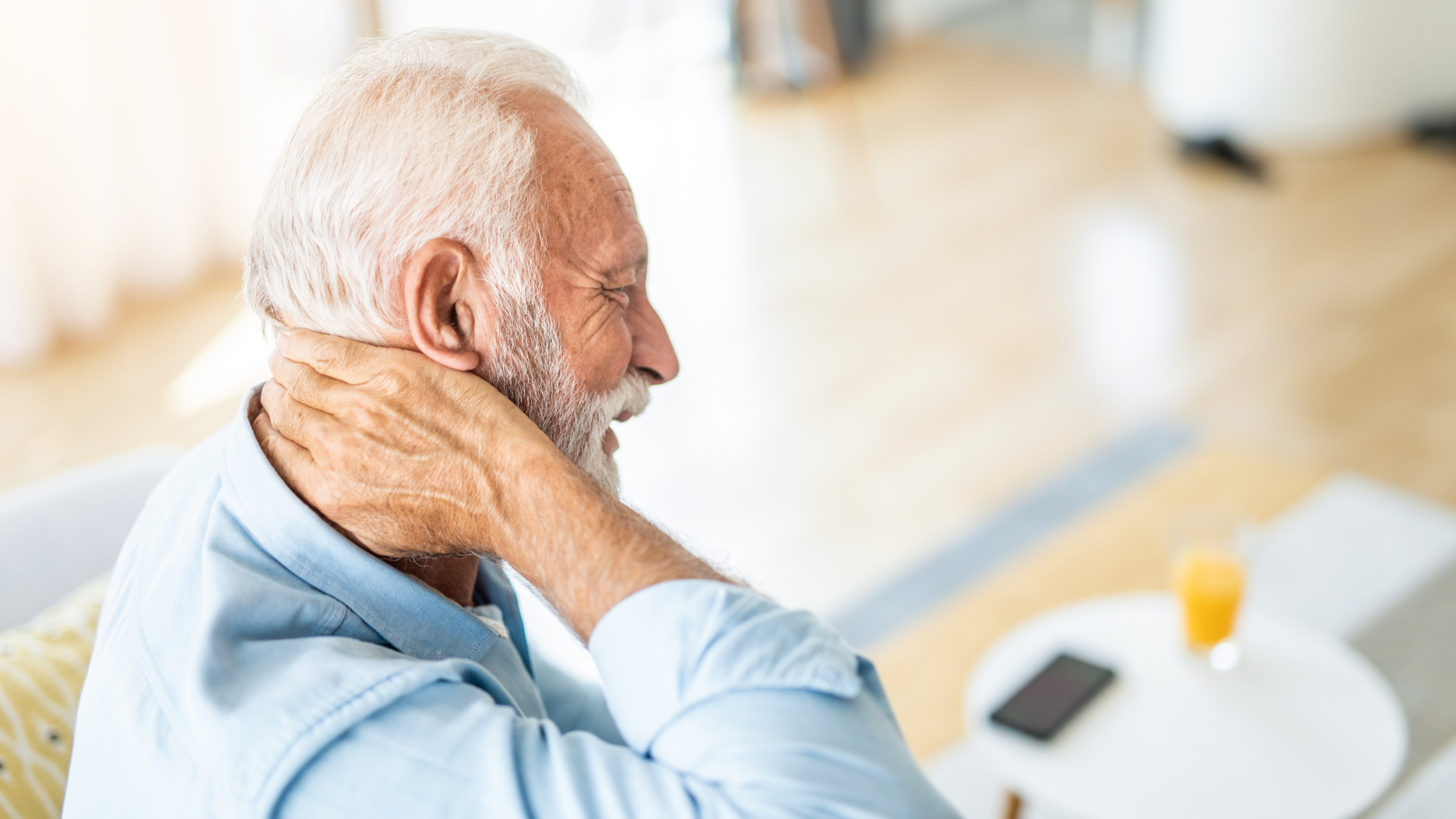 older man with cervical spondylosis