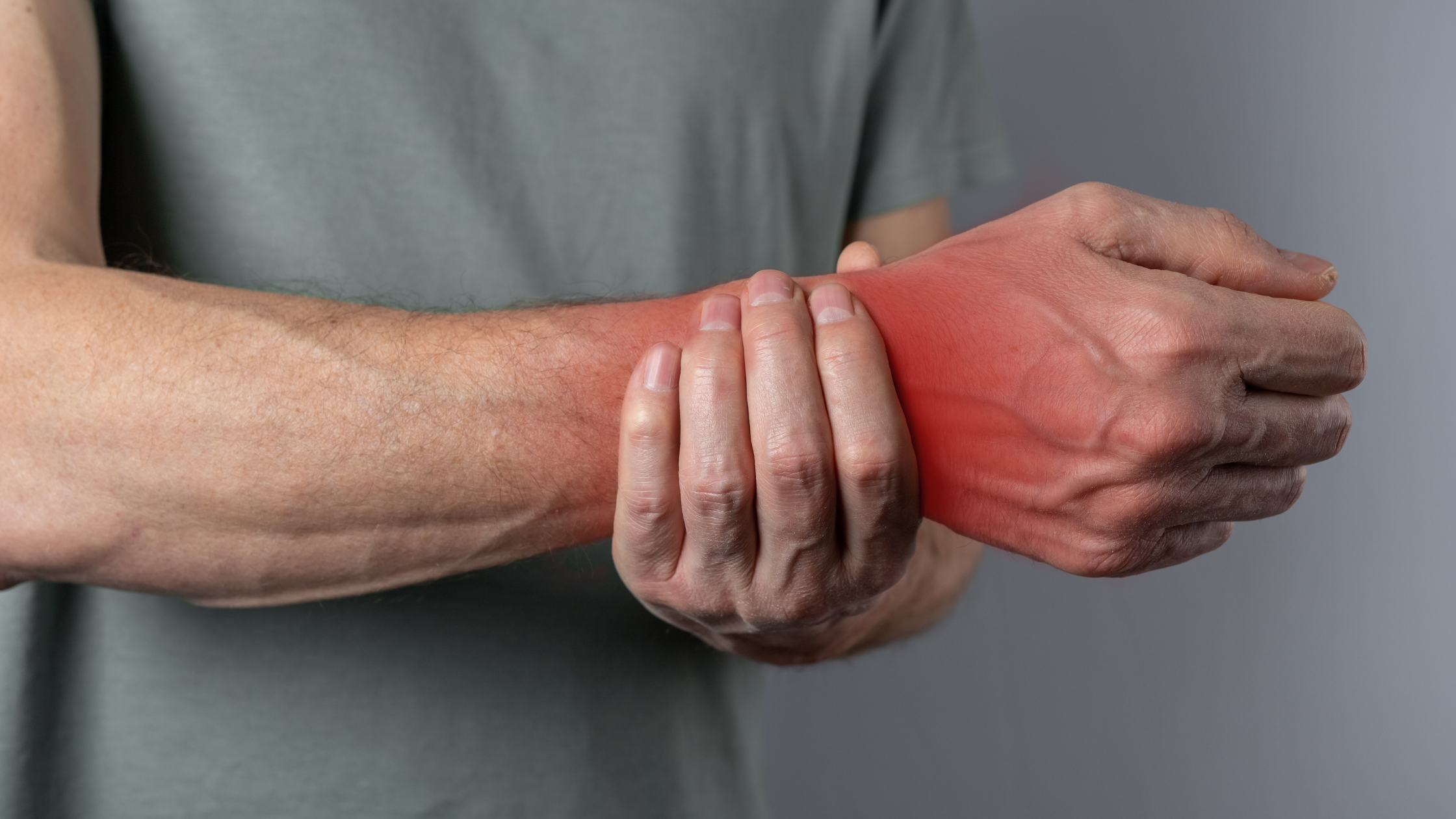 person with wrist pain